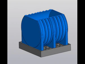 Water tank Planter 3D Print Model