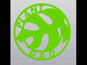 Set 4 Keychains Plant Mom Plant Dad Plant Lady Plant Lover 3D Print Model