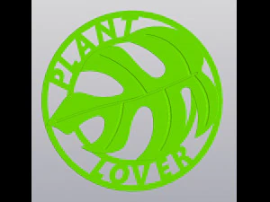 Set 4 Keychains Plant Mom Plant Dad Plant Lady Plant Lover 3D Print Model