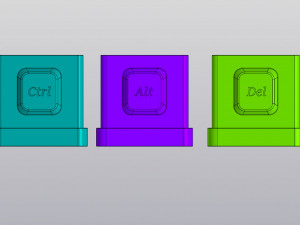 Ctrl Alt Del Planters 3D Print Model