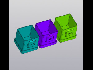 Ctrl Alt Del Planters 3D Print Model