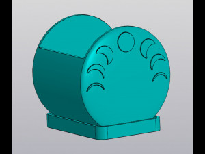Moon phases planter v2 3D Print Model