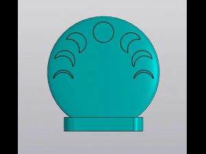 Moon phases planter v2 3D Print Model