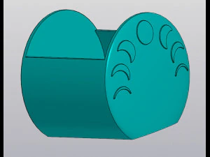 Moon phases planter v2 3D Print Model