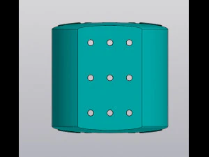 Moon phases planter v2 3D Print Model