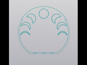 Moon phases planter v2 Modello di stampa 3D