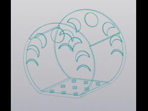 Moon phases planter v2 3D Print Model