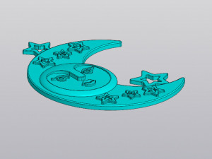 Moon Wall decor Modelo de impresión 3D