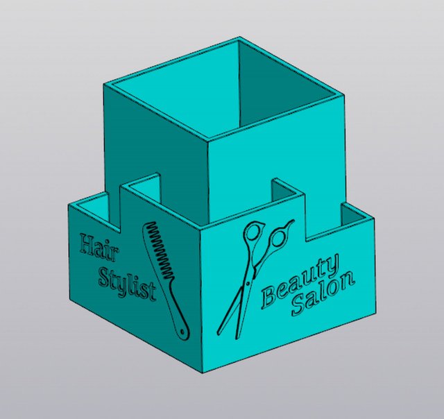 Hair Stylist Organizer v2 3D Print Model .c4d .max .obj .3ds .fbx .stl .blend 