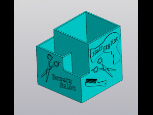 Hair Stylist Organizer v2 3D Print Model