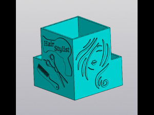 Hair Stylist Organizer v2 3D Print Model