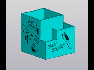 Hair Stylist Organizer v2 3D Print Model