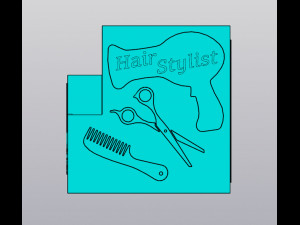 Hair Stylist Organizer v2 3D Print Model