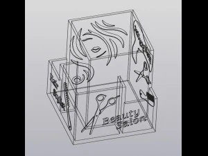 Hair Stylist Organizer v2 3D Print Model