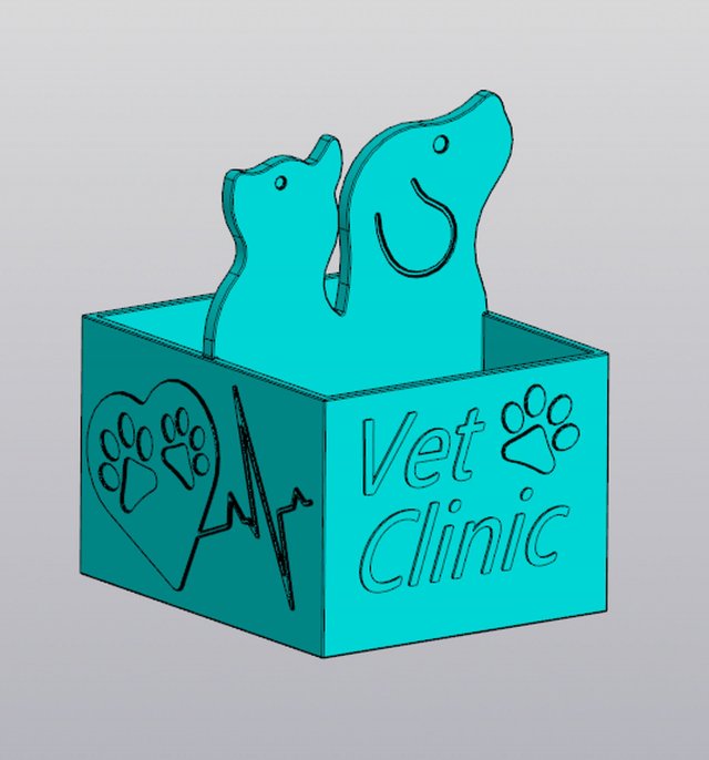 Vet clinic organizer 3D Print Model .c4d .max .obj .3ds .fbx .stl .blend 