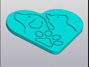 Pets Cup coaster 3D Print Model