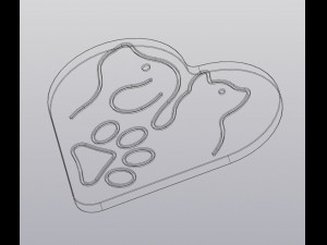 Pets Cup coaster 3D Принт Модель