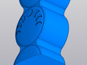 Moon phases Vase 3D 打印模型