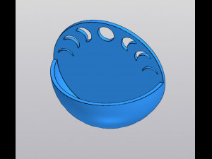 Moon phases Hanging planter Holder for small things Modèles 3D en vedette