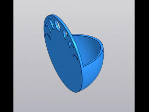 Moon phases Hanging planter Holder for small things 3D Print Model