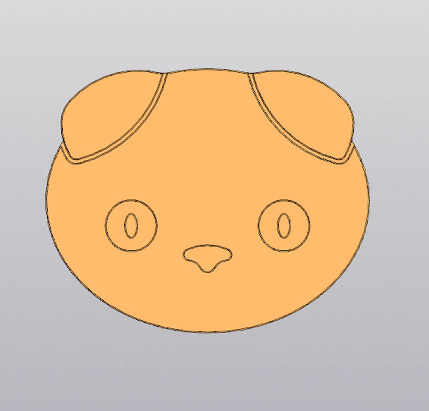 Scottish Fold cat Cup coaster 3D Print Model .c4d .max .obj .3ds .fbx .stl .blend 