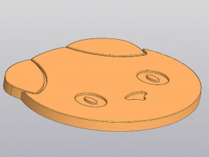Scottish Fold cat Cup coaster 3D Print Model