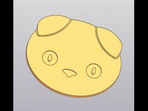 Scottish Fold cat Cup coaster 3D 프린트 모델