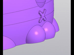 Portapenne per fioriera con gatto maschio Modello di stampa 3D