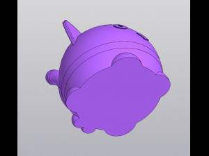 Portapenne per fioriera con gatto maschio Modello di stampa 3D