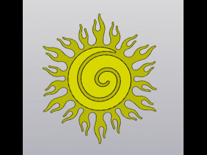 Sunny flame Organizer 3Dプリントモデル