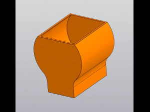 Set 2 Planters and Wall decor Lady Deer 3D Print Model