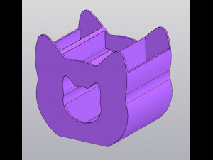 Two cats Organizer 3D-printmodel