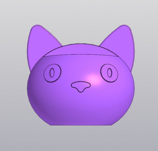 Meow Organizer Model Cetak 3D .c4d .max .obj .3ds .fbx .stl .blend 