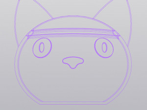 Meow Organizer Model Cetak 3D