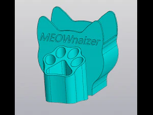 Penyelenggara Meownaizer Model Cetak 3D