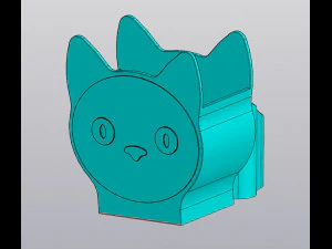 Penyelenggara Meownaizer Model Cetak 3D