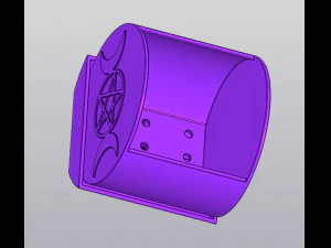 Triple moon with pentagram Planter 3D Print Model