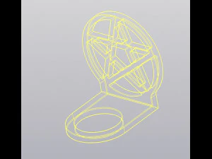 Hanging Vase Angel wings with or without pentagram for dried and artificial flowers 3D Print Model