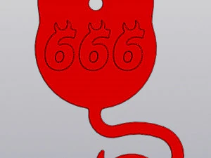 Keychains Imp Set 5 models 3D Print Model