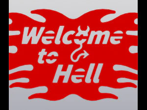 Set 2 models Wall decor Welcome and Welcome to hell 3D Print Model