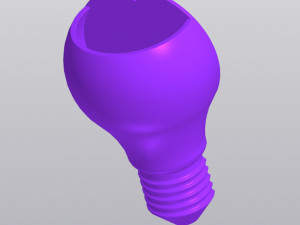 Lightbulb Hanging Wall decor Vase for dried and artificial flowers 3D 프린트 모델
