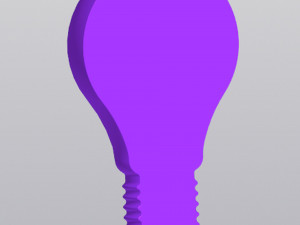 Lightbulb Hanging Wall decor Vase for dried and artificial flowers 3D 프린트 모델