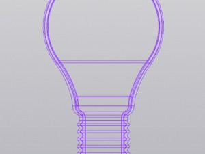 Lightbulb Hanging Wall decor Vase for dried and artificial flowers 3D 프린트 모델