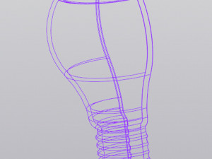 Lightbulb Hanging Wall decor Vase for dried and artificial flowers 3D 프린트 모델