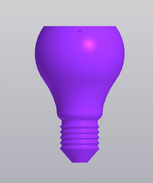 Lightbulb Hanging Planter Vase Model Cetak 3D .c4d .max .obj .3ds .fbx .stl .blend 