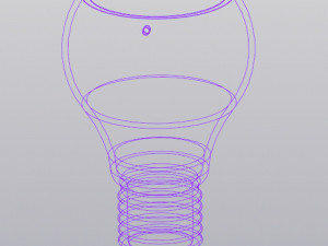 Lightbulb Hanging Planter Vase Model Cetak 3D