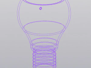 Lightbulb Hanging Planter Vase 3D Print Model