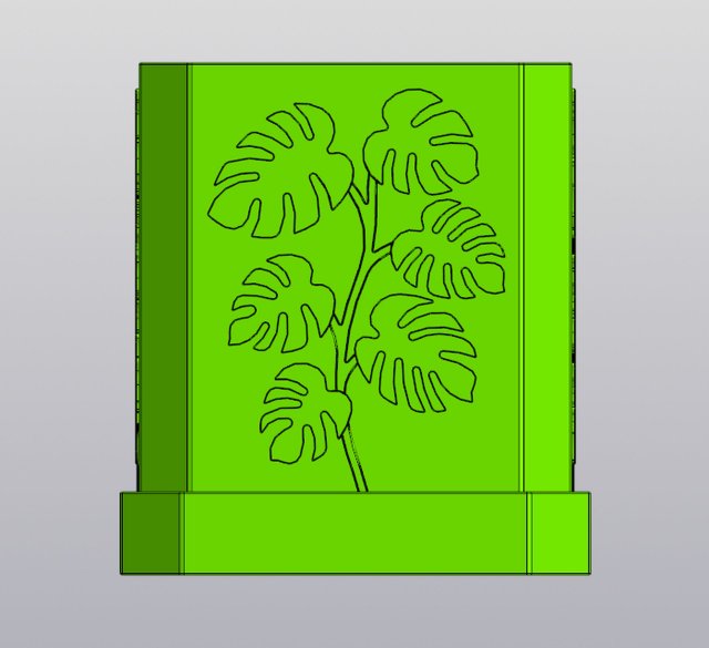 Monstera plant Planter Modèles 3D en vedette .c4d .max .obj .3ds .fbx .stl .blend 