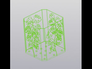 Monstera plant Planter Modèles 3D en vedette
