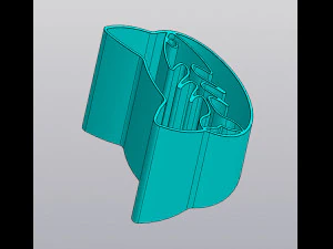 Cat and fish skeleton Organizer 3D Print Model